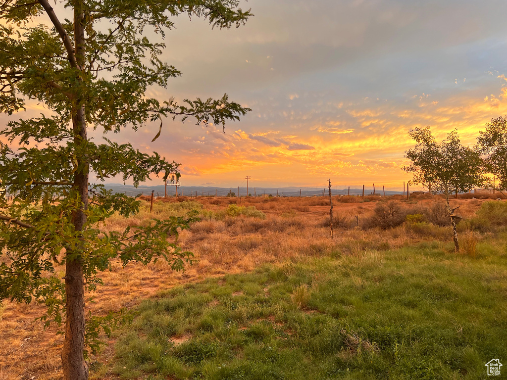 Nature at dusk with a rural view