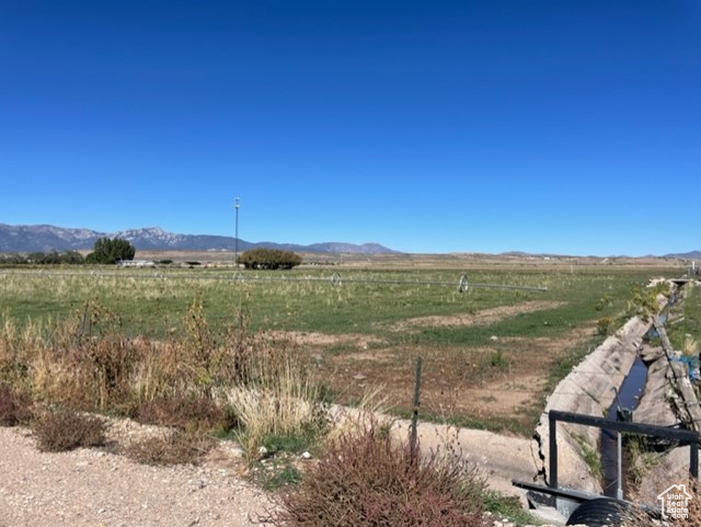 Mountain view featuring a rural view