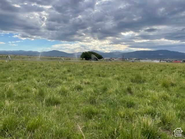 Mountain view featuring a rural view