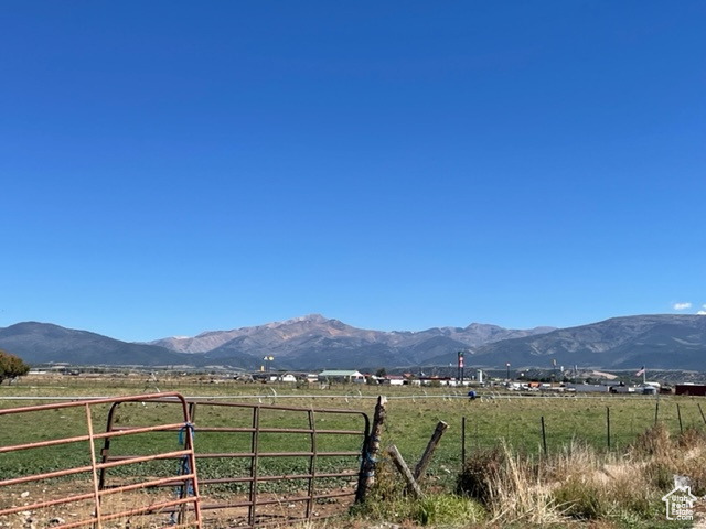 Mountain view with a rural view