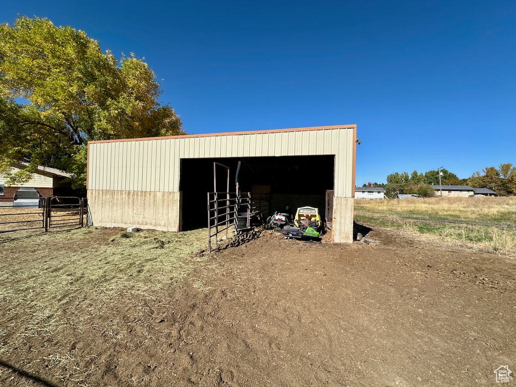 View of outbuilding