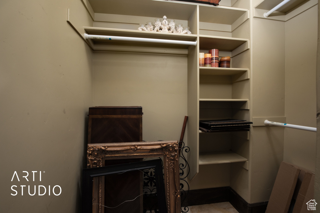 View of spacious closet