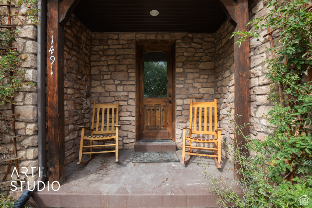 View of entrance to property