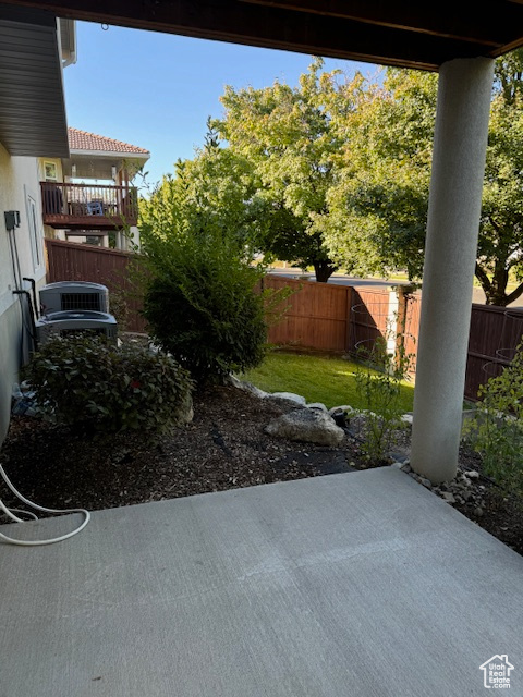 View of yard featuring a patio area
