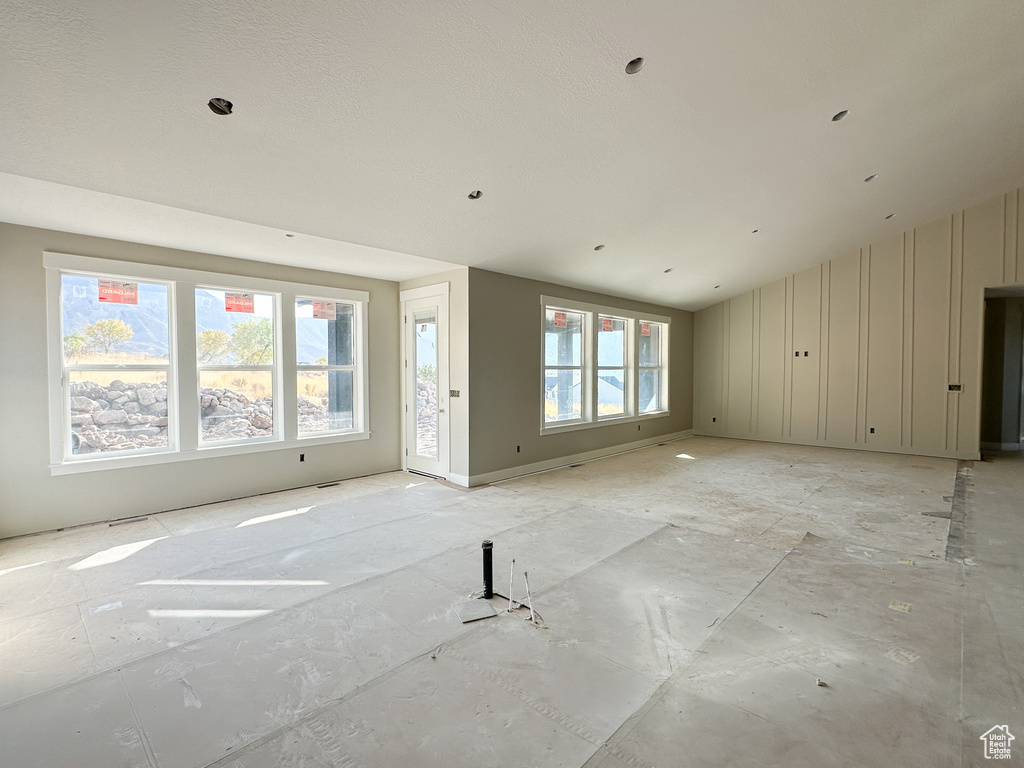 View of unfurnished living room