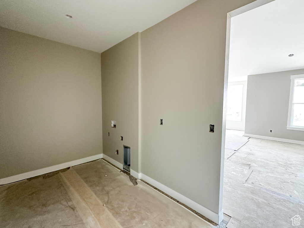 View of laundry room