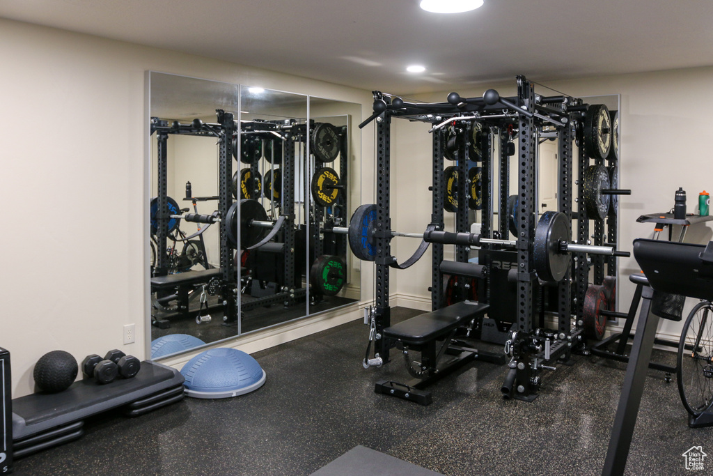 View of workout area