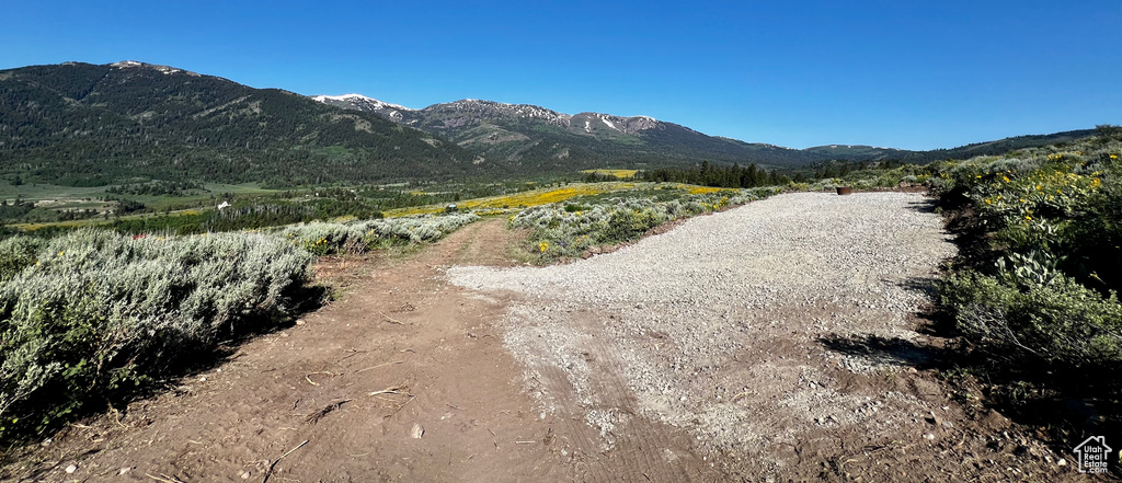 View of mountain backdrop
