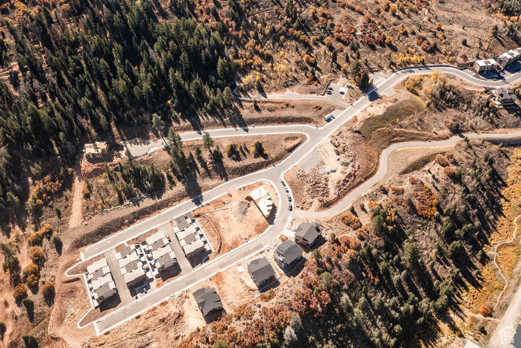 Birds eye view of property