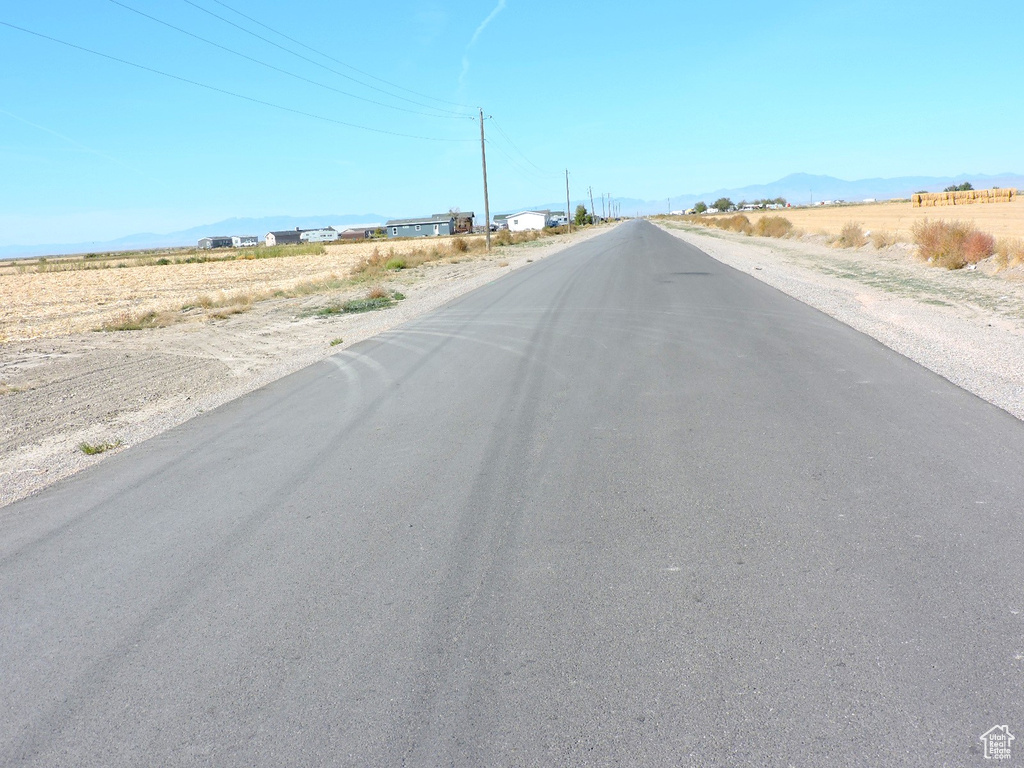 View of street featuring a mountain view