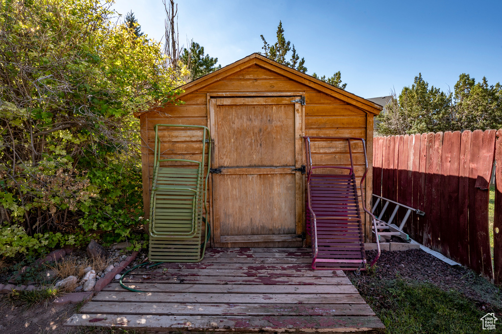 View of outdoor structure