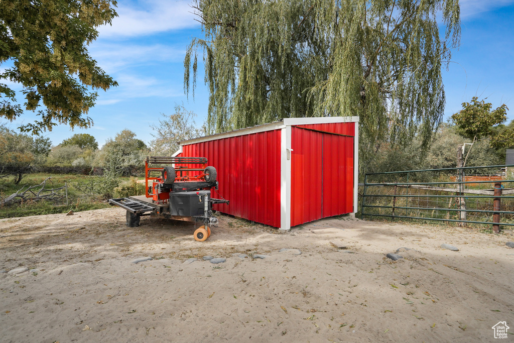 View of outbuilding