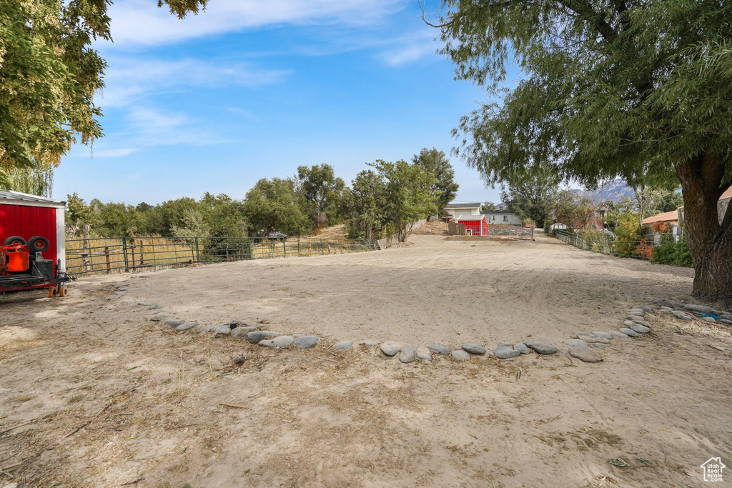 View of yard featuring a rural view