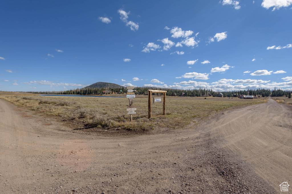 View of road featuring a mountain view and a rural view