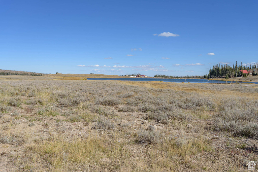 Water view featuring a rural view