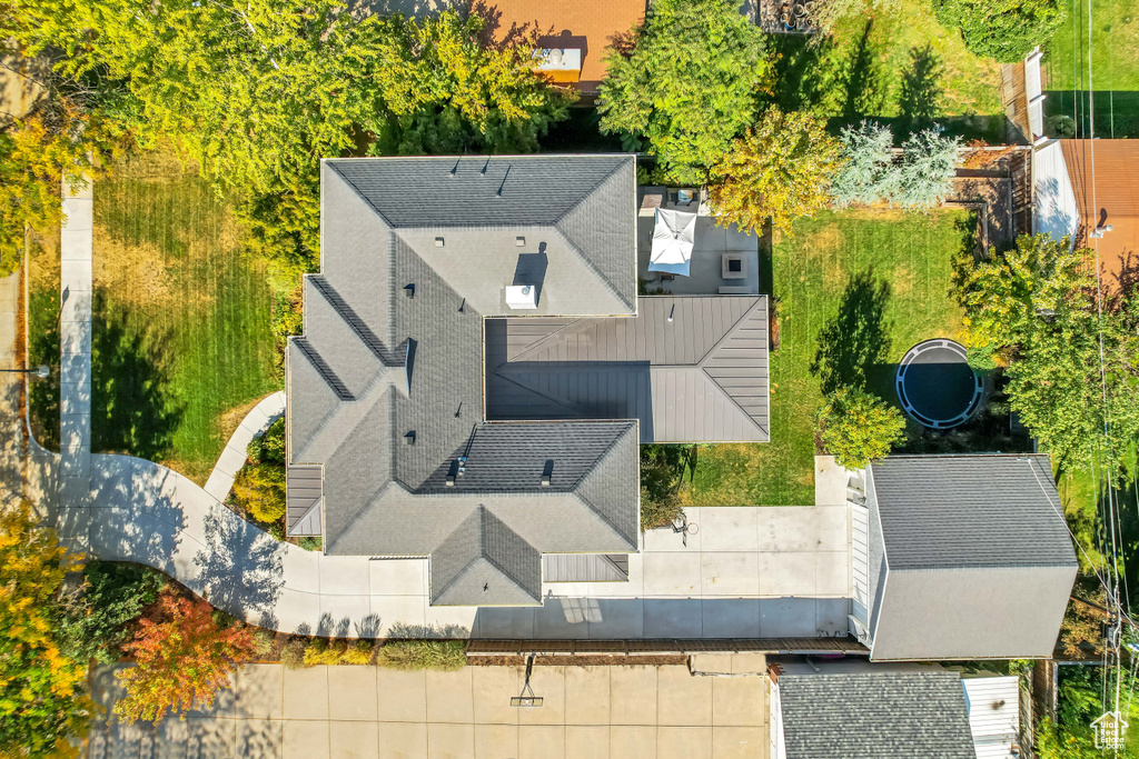 Birds eye view of property