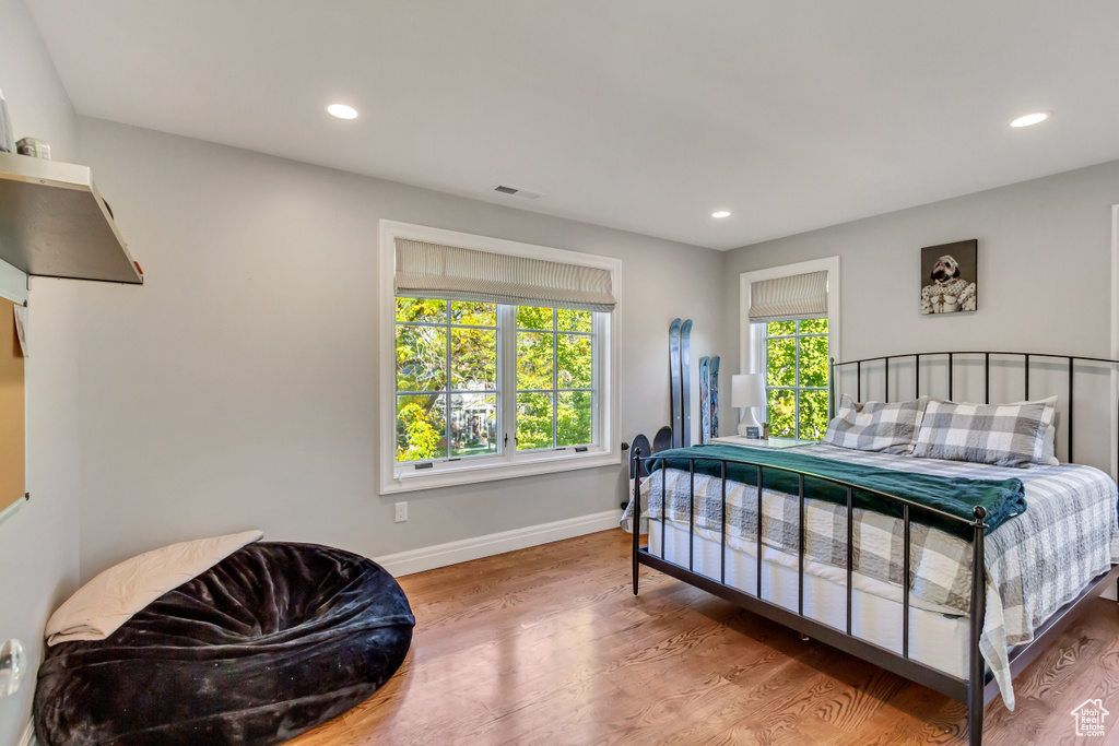 Bedroom featuring hardwood / wood-style floors