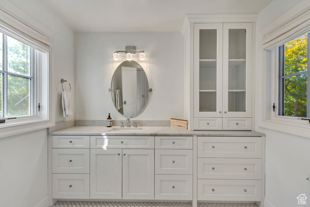 Bathroom featuring vanity