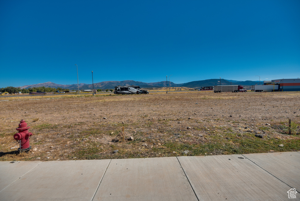 Mountain view featuring a rural view