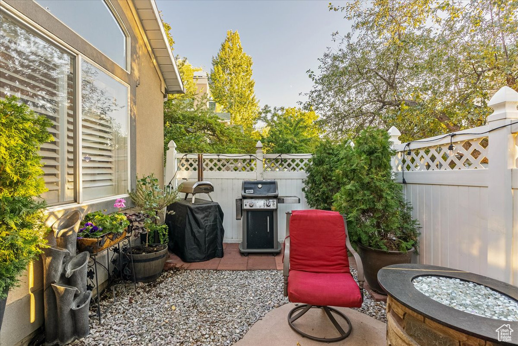 View of patio / terrace featuring grilling area