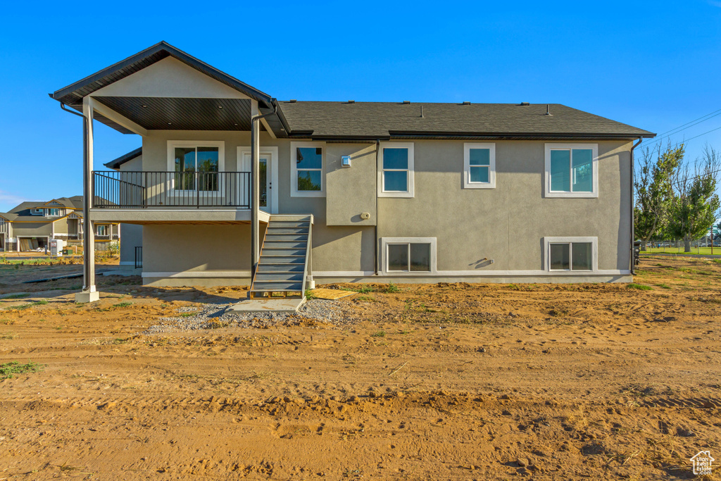 View of back of property