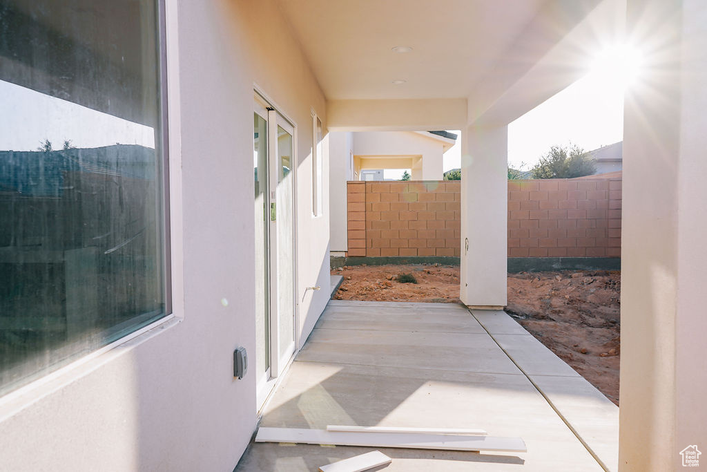 View of patio