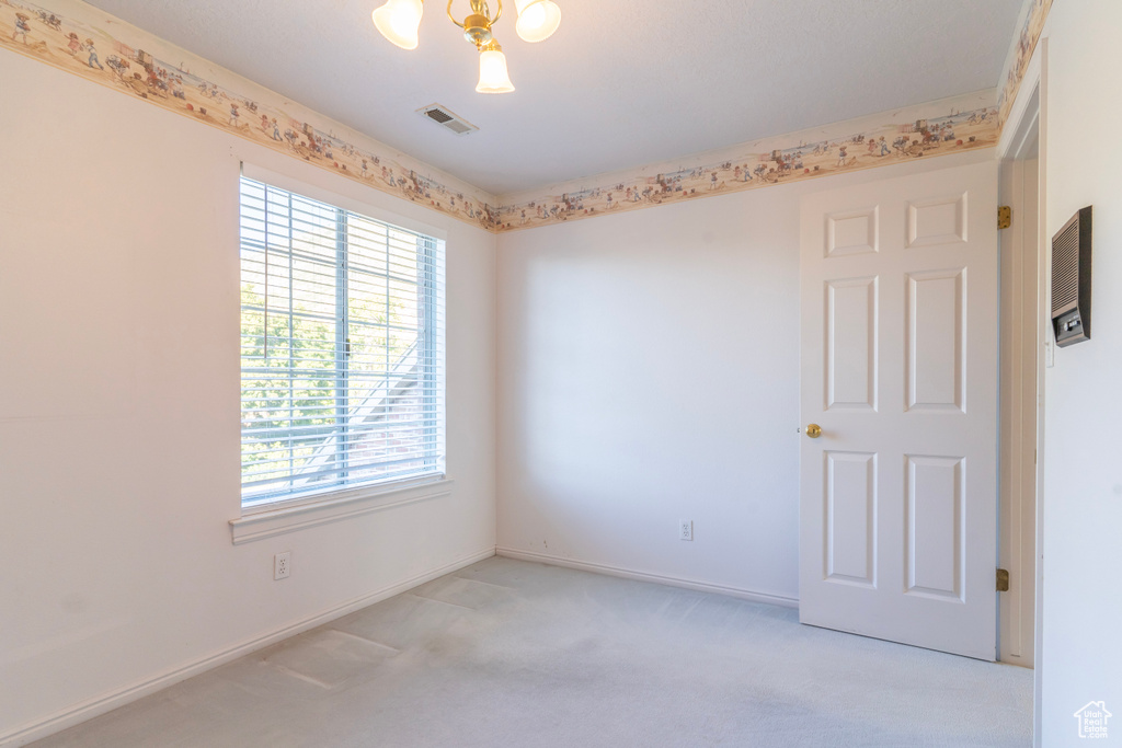 View of carpeted empty room