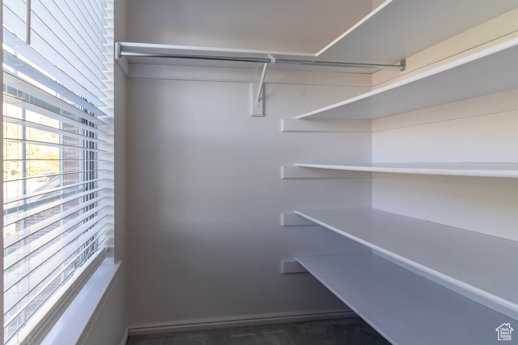 View of spacious closet