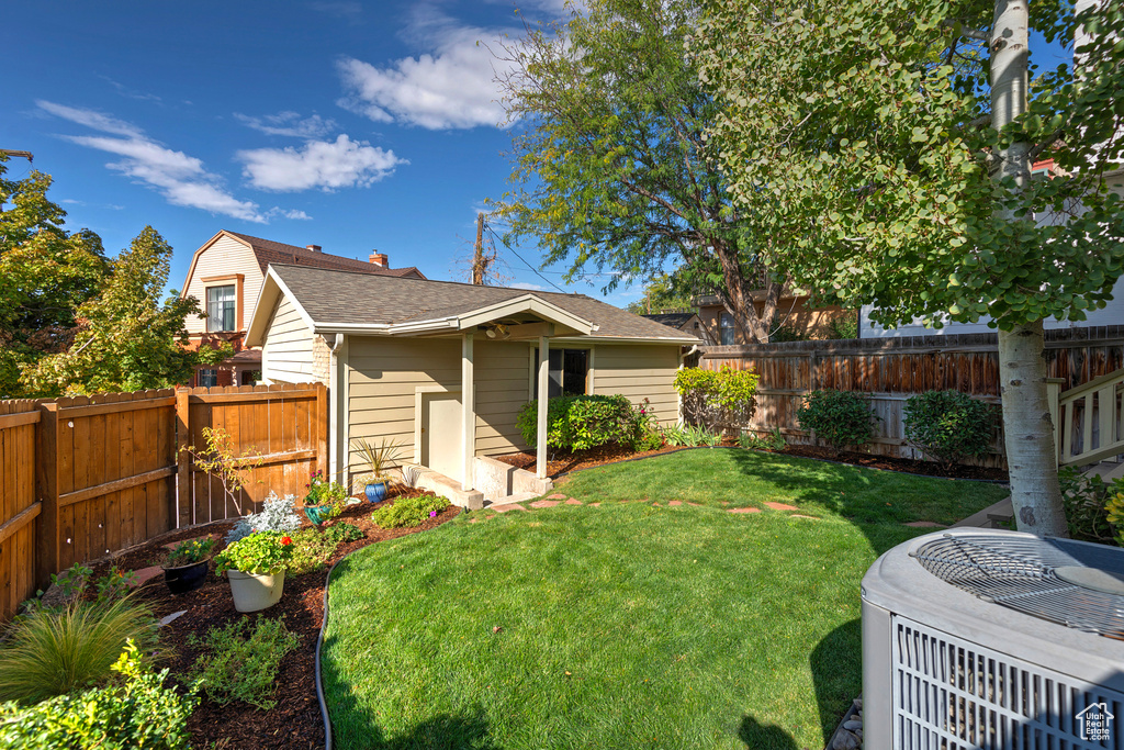 Exterior space featuring central AC unit