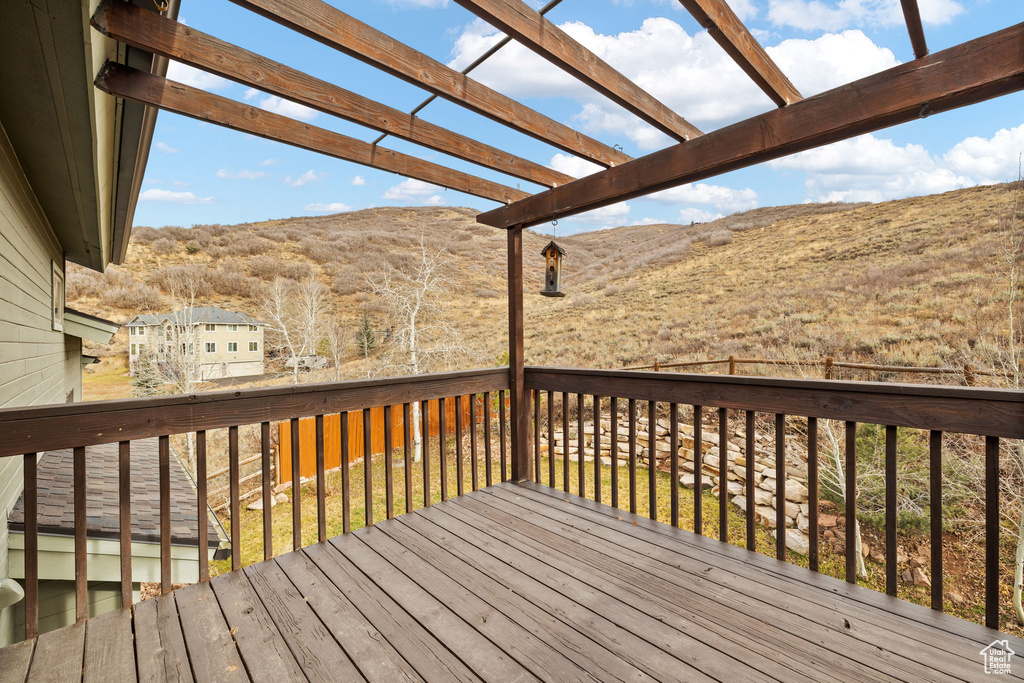 Deck with a pergola