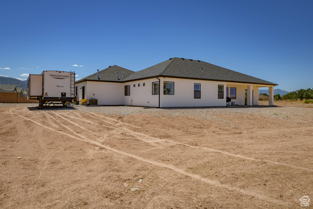 View of back of property