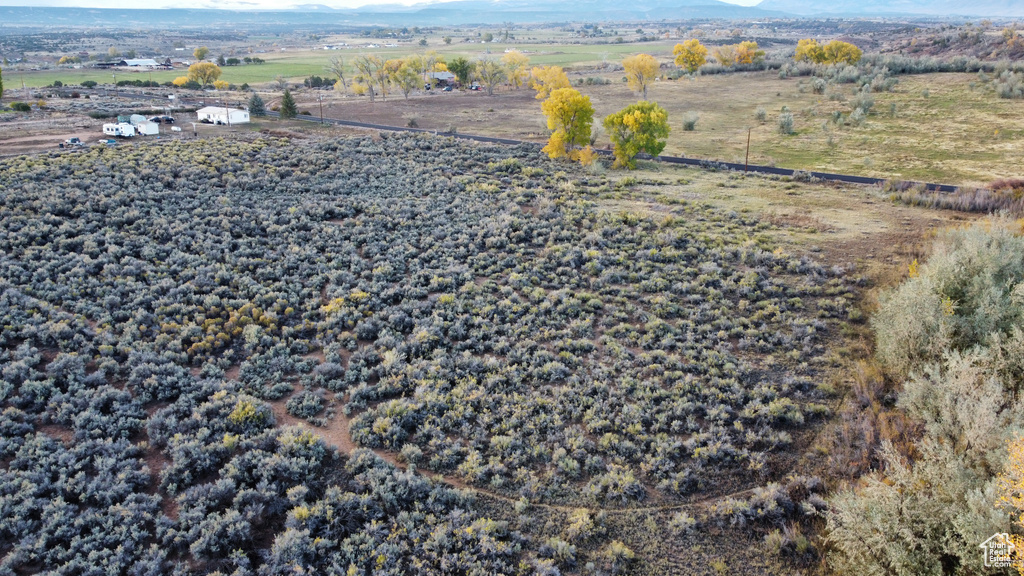 Aerial view featuring a rural view