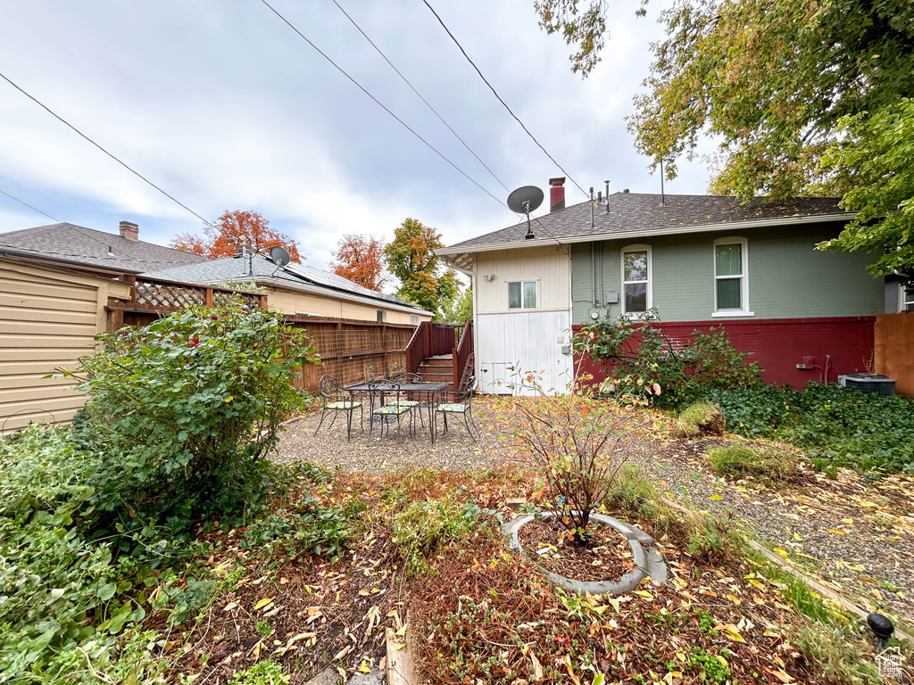 View of rear view of property