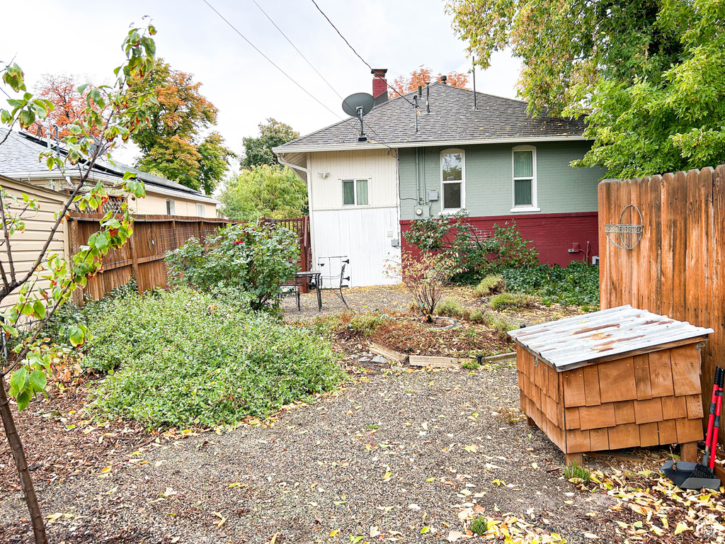 View of back of property