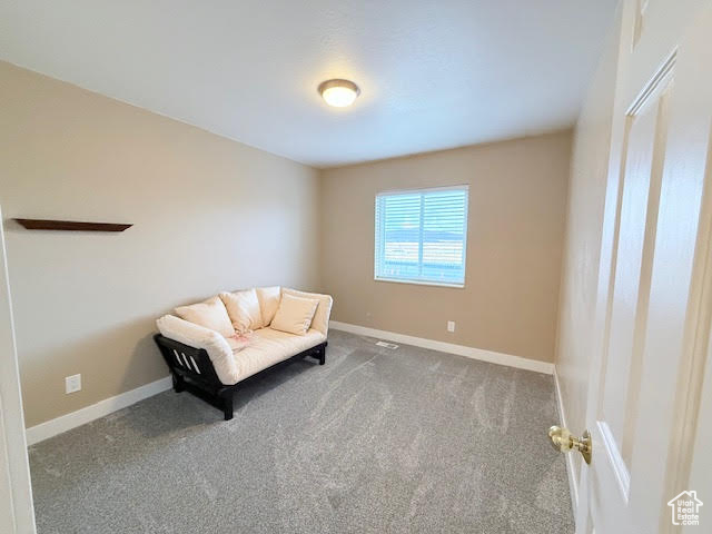 Unfurnished room featuring carpet floors