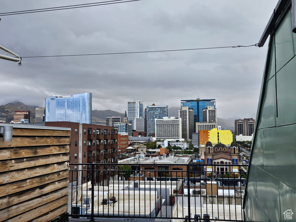 View of city with a mountain view