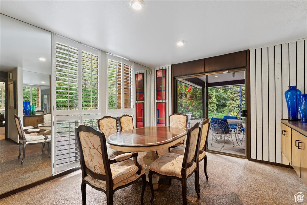 View of dining space