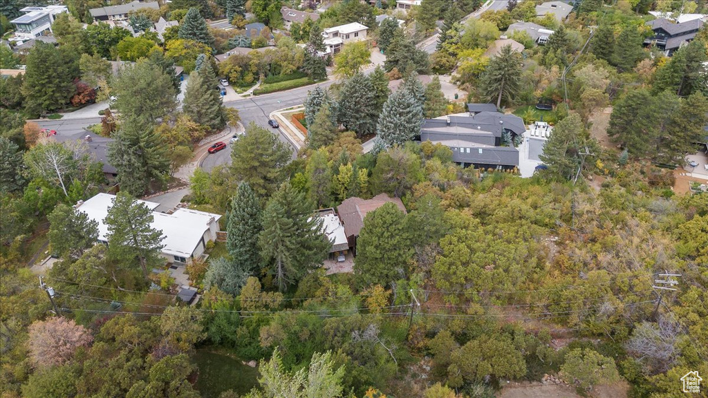 Birds eye view of property