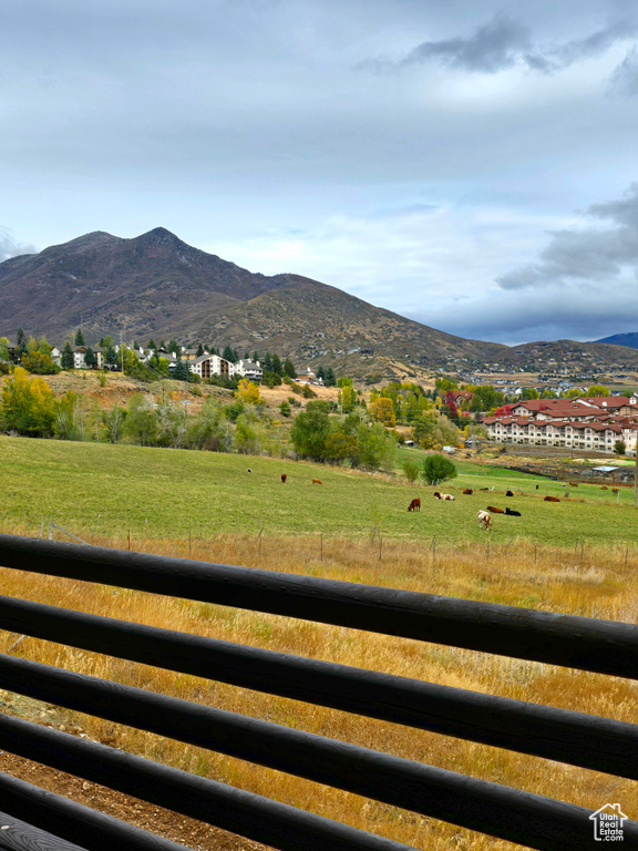 Property view of mountains featuring a rural view