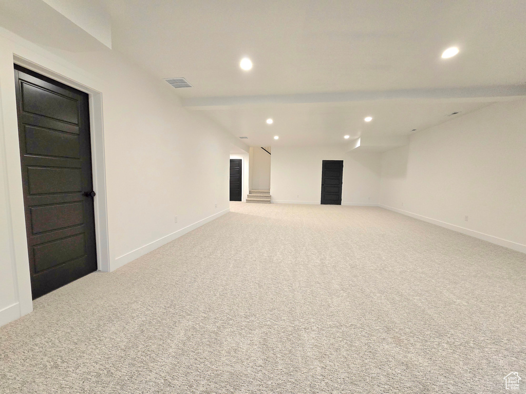 View of carpeted empty room