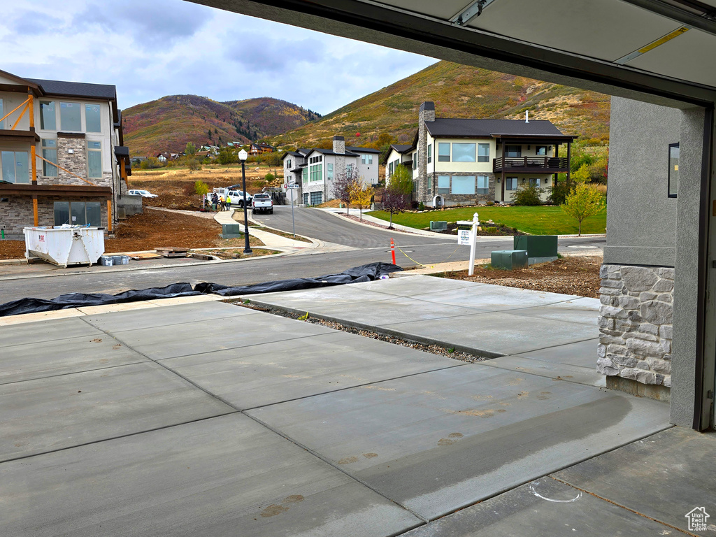 View of street featuring a mountain view