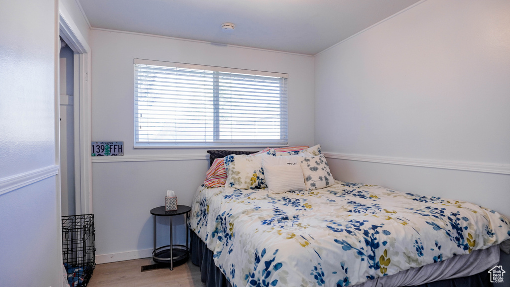 Bedroom featuring light hardwood / wood-style floors