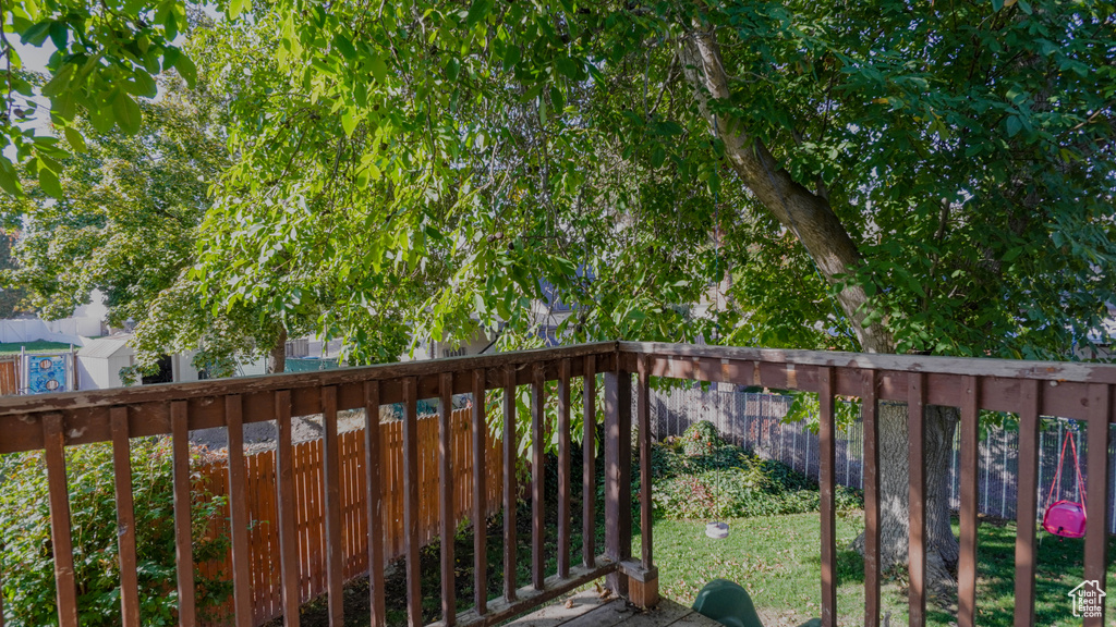 View of deck