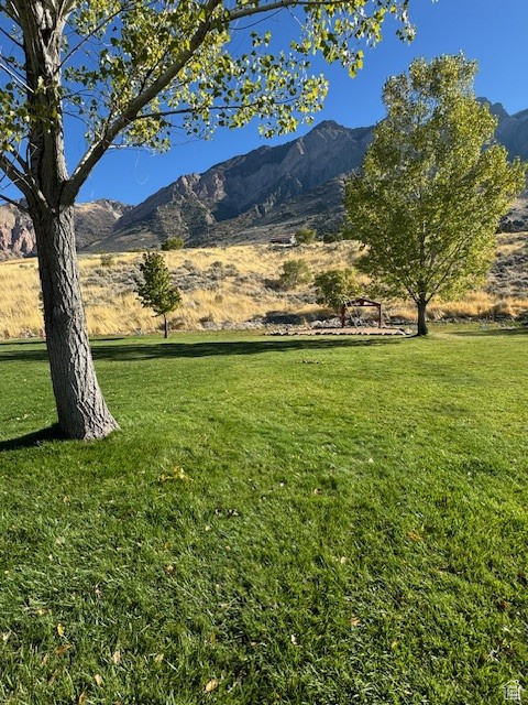 Mountain view with a rural view