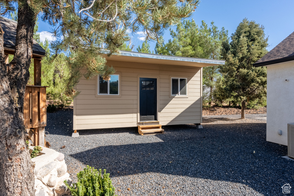 View of outbuilding