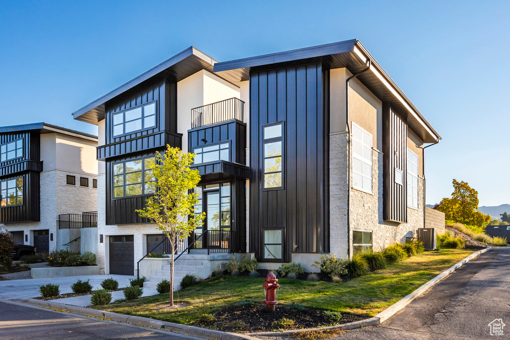 Exterior space with central air condition unit