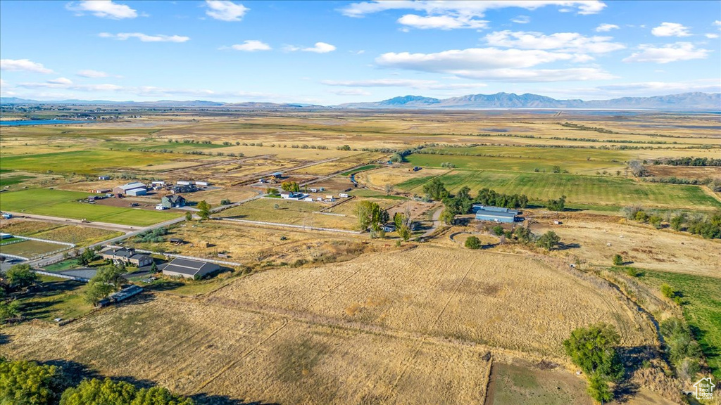 Bird's eye view with a mountain view and a rural view