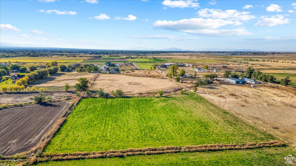 Bird's eye view featuring a rural view