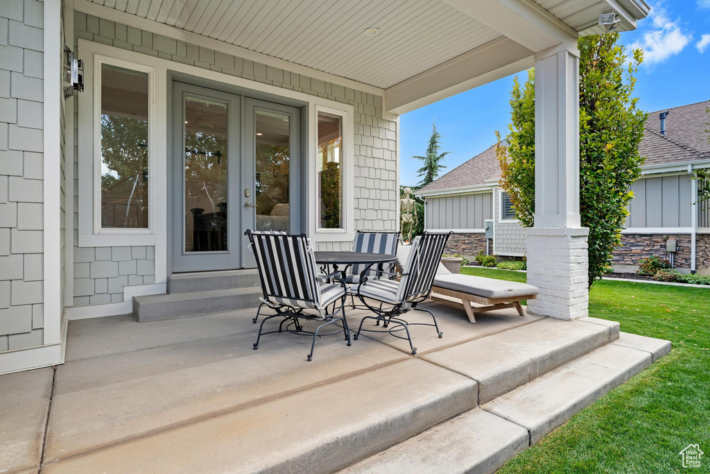 View of patio