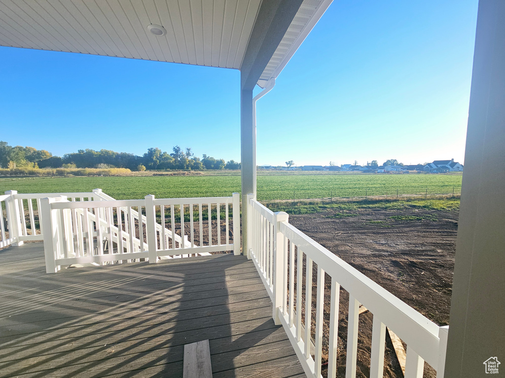 Deck with a rural view